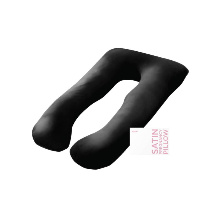 Satin Pregnancy Pillow - Black